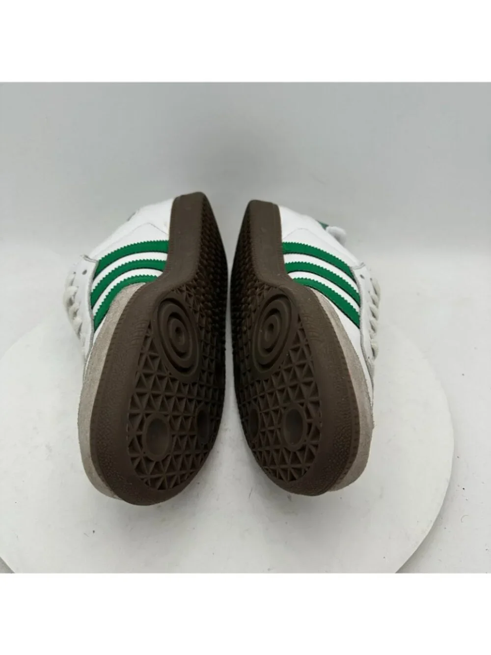 Adidas Originals Samba Men Size 9.5 IG1024 White Green Grey Casual Shoes